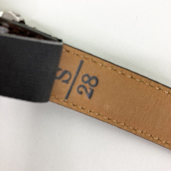 Vintage Brighton Leather Croc Embossed Western Artisan Belt Q6408 Size Small 28 - Picture 5 of 15